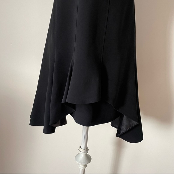 Cinq à Sept Devon Strapless Sweatheart Black High Low Skater Mini Dress EUC Sz 6 - Picture 7 of 11